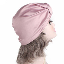 19mm bow Colorful Silk Sleep Bonnet Real Satin bonnet